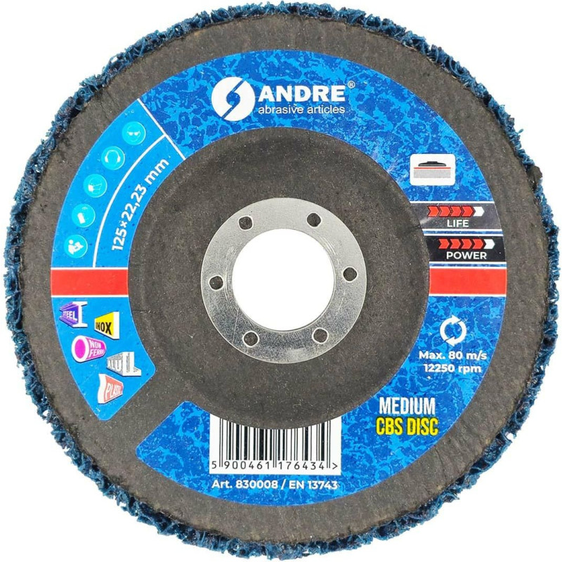 Andre KRĄŻEK SZLIFIERSKI CBS 125mm MEDIUM - BLUE