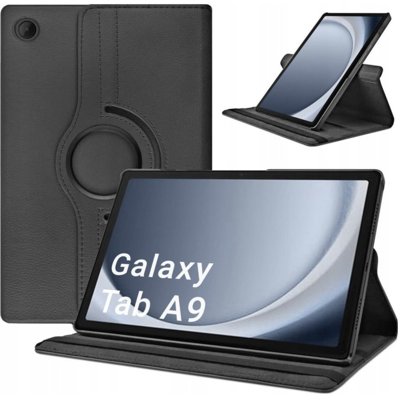 Strado Etui Obrotowe 360 do Samsung Galaxy Tab A9 8.7 (Czarne)