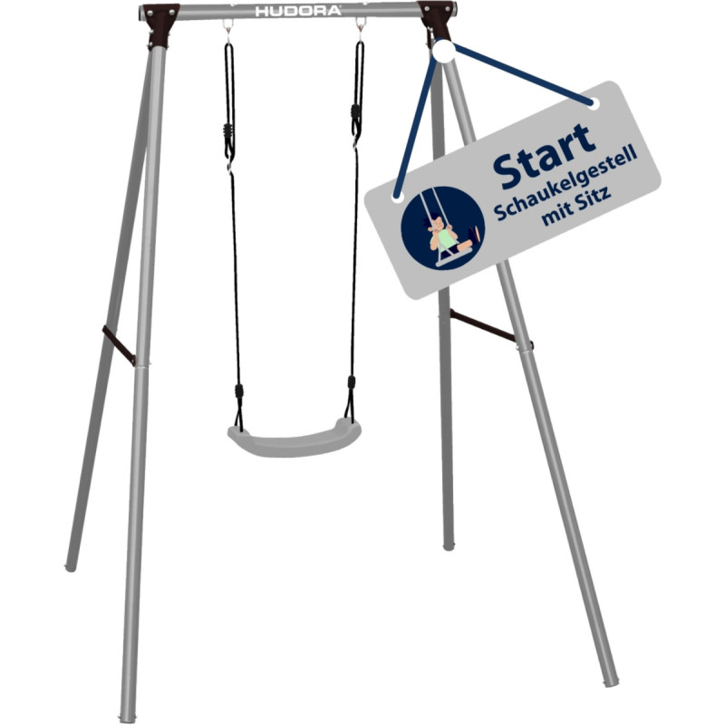 Hudora Start swing frame grey/turquoise
