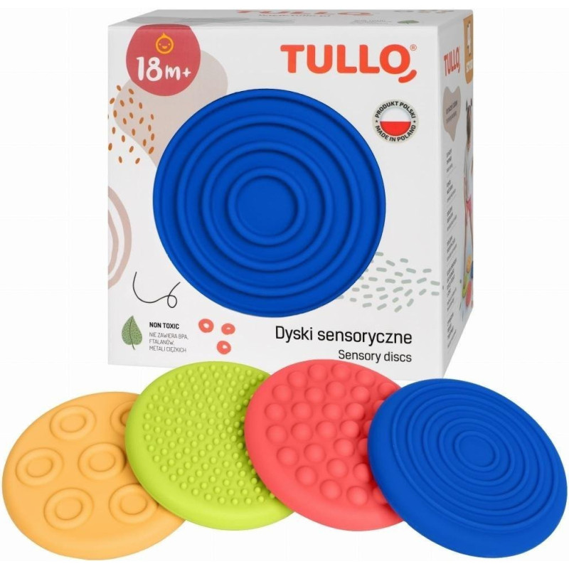 Tullo Dyski sensoryczne r&oacute;żne faktury 4szt 615 76150