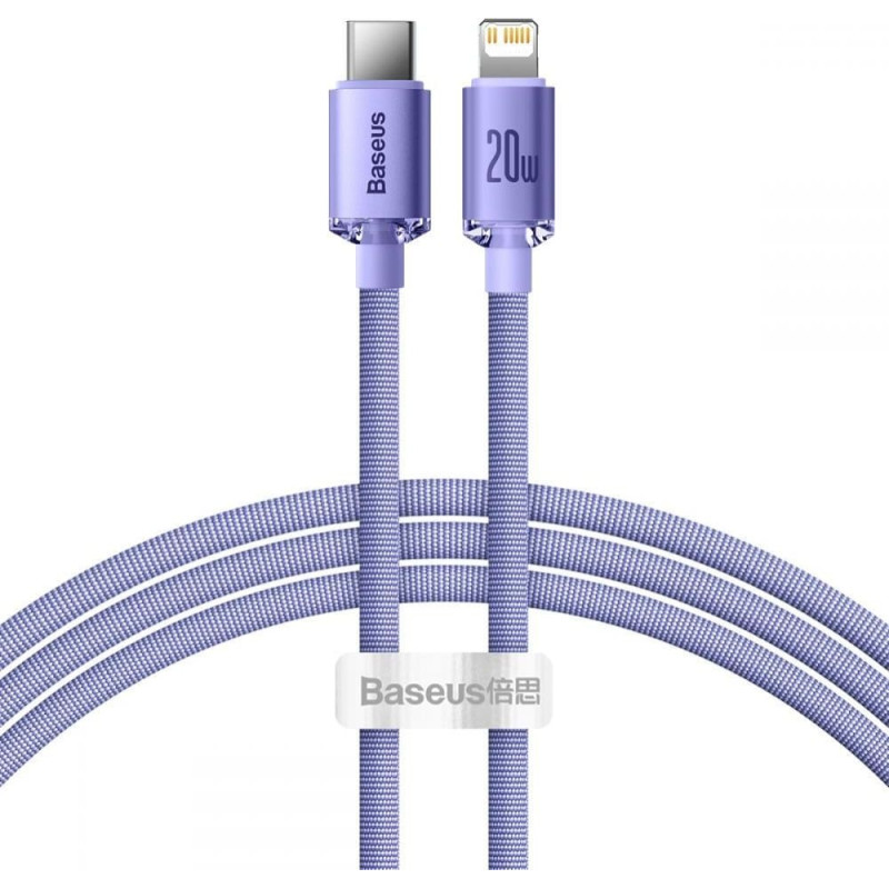 Baseus USB cable Baseus USB-C - Lightning 1.2 m Purple (FD-2259-6932172602765)