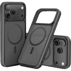 Nevox StyleShell INVISIO, black phone case, iPhone 17 Pro Max, compatible with MagSafe