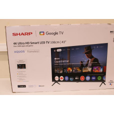 Sharp 43HL4265E 43" (108cm) 4K Ultra HD Google TV, Dolby Vision, Dolby Atmos | Sharp 43HL4265E | 43 | Smart TV | Google TV | UHD | Black | DAMAGED PACKAGING