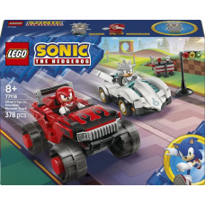 Lego Sonic Silver w samochodzie kontra Knuckles w monster trucku (77118)