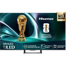 Hisense 75U7Q televizorius 190,5 cm (75") 4K Ultra HD Smart TV &bdquo;Wi-Fi&ldquo; Juoda 450 cd/m&sup2;