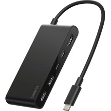 Belkin CONNECT USB-C 5-in-1 mit Dual USB-C Ports,sw.  AVC022hqBK