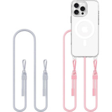 Tech-Protect FLEXAIR CHAIN MAGSAFE IPHONE 16 PRO GREY & PINK