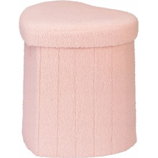 Home Styling Collection Pufa serce ALLOY, tapicerka owcza, 34 x 28 x 35 cm