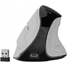 Natec MYSZ WERTYKALNA NATEC EUPHONIE PRO BEZPRZEWODOWA BT 5.0 4000DPI CICHA PROGRAMOWALNA BIAŁA