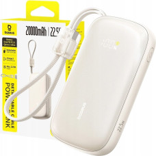 Baseus Powerbank Baseus Powerbank EnerFill FC21 Qpow 3 Ultra 20000mAh 22.5W z wyświetlaczem z dołączonym kablem - beżowy