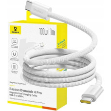 Baseus Kabel USB Baseus USB-C - USB-C 1 m Biały (6932172691370)
