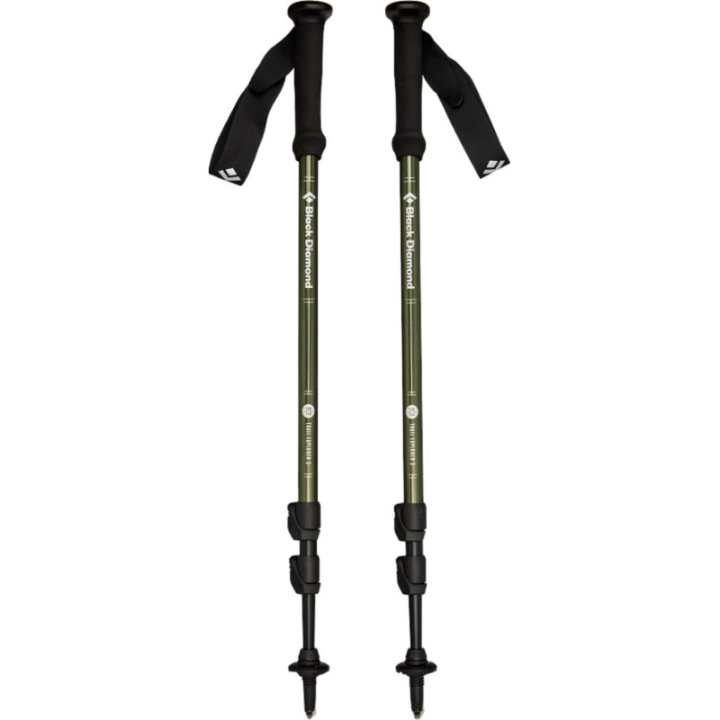 Black Diamond Trekking Poles Explorer 3, fitness equipment (black, 1 pair, 100 to 140 cm)