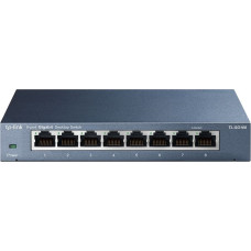 Tp-Link TL-SG108 Ne-valdomas Gigabit Ethernet (10/100/1000) Juoda