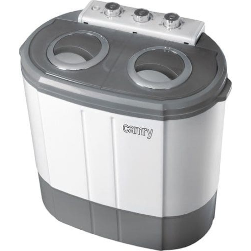 Camry | Washing machine | CR 8052 | Top loading | Washing capacity 3 kg | 1300 RPM | Depth 40 cm | Width 60 cm | White-Grey