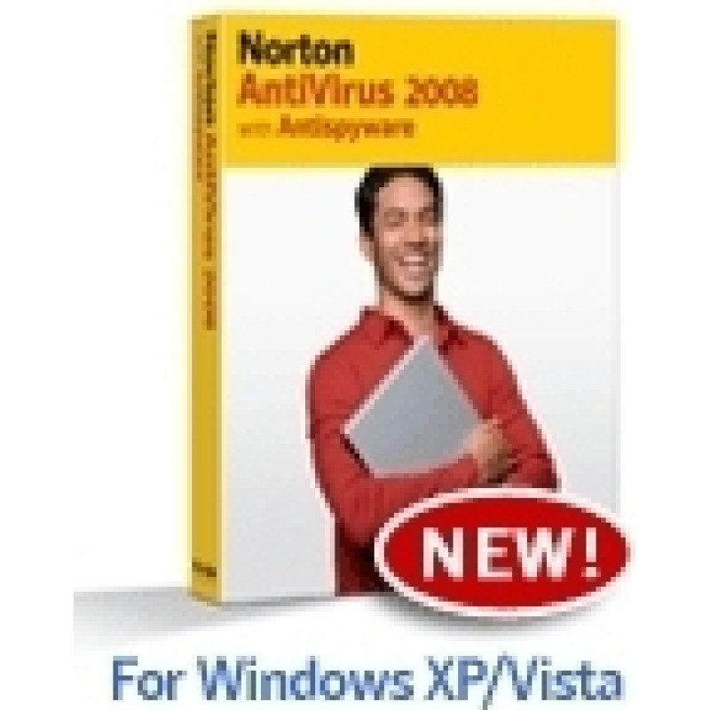 Lynx Cs Norton AntiVirus 2008, CD, W32, v15, 5 Usr, EN Antivirusinė apsauga Anglų kalba 5 licenc.