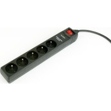 Gembird Power strip Gembird SPF5 overvoltage 5 sockets 3 m black (SPF5-C-10)