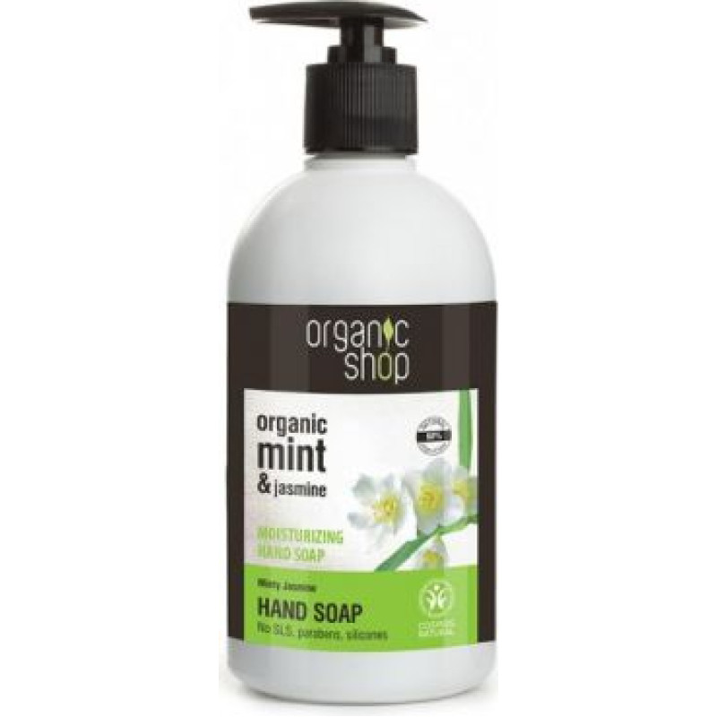 Organic Shop Minty Jasmine Hand Soap Soap Hand Soap 500ml