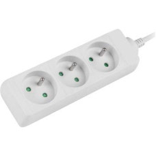 Lanberg 3m, white, 3 sockets, cable made of full copper-PS0-03E-0300-W