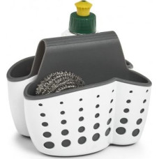 Zeller Organizer do zlewu, biały / szary, 14,5 x 13,5 x 12,5 cm