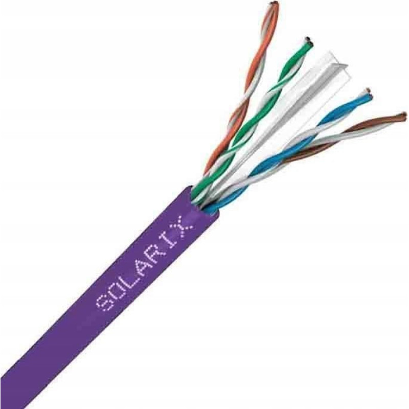 Solarix Instalačn&iacute; kabel Solarix UTP, Cat6, dr&aacute;t, LSOH, box 100m SXKD-6-UTP-LSOH