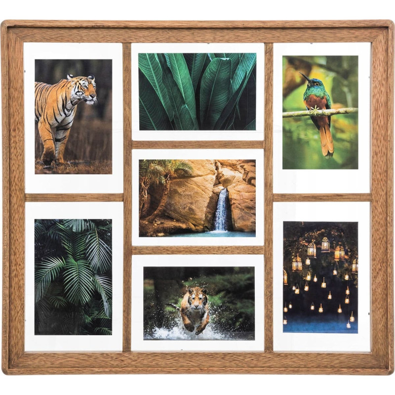 Atmosphera Ramka Atmosphera Multirama drewniana ELIOTT, 7 x 10 x 15 cm