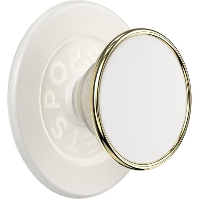 Popsockets Uchwyt i podstawka do telefonu           Popsockets Round Luxe Coconut Creme Enamel MagSafe beżowy 808938