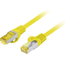 Lanberg PATCHCORD KAT.6A S/FTP LSZH CU 15M ŻÓŁTY FLUKE PASSED LANBERG