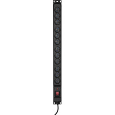 Activejet Power strip Activejet Overvoltage Combo 12 sockets 5 m black