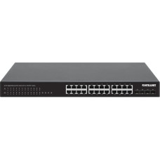 Intellinet Network Solutions Switch Intellinet Network Solutions Non-Management Switch Intellinet 24x 10/100/1000 Mbps PoE+ 370W + 4x SFP+ 10G Uplink, Rack 19"