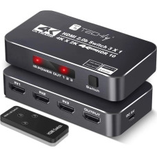 Techly IDATA HDMI2-4K3160B vaizdo signalo jungiklis HDMI
