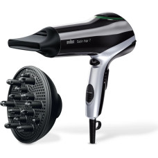 Braun HD730 plaukų džiovintuvas 2200 W Juoda, Sidabras