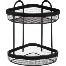 5Five P&oacute;łka wisząca narożna, 2 poziomy, czarna