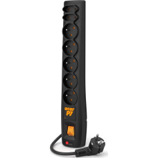 Acar Power strip Acar P7 overvoltage 7 sockets 5 m black (W0116)