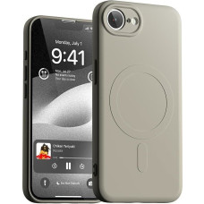 Mercury Goospery Etui Mercury Semi-Silicone MagSafe do    iPhone 16e kamienny