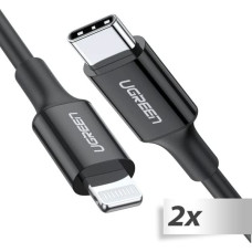 Ugreen 2x1 UGREEN Lightning to Type-C Cable 1m black
