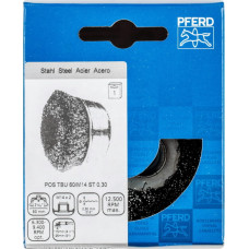 Pferd Gaubtas vielinis šepetys TBU Steel 60x20/M14 0,3mm, Pferd