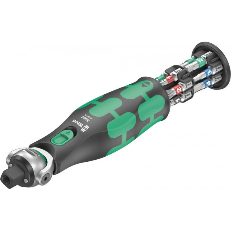 Wera Terkšlė 3/8´´ su laikikliu antgaliams 8009 Zyklop Pocket, ko, Wera