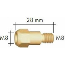 Binzel Kontaktinio antgalio laikiklis MB 36 M8/M8 L28mm, Binzel