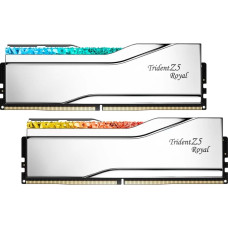 G.skill DDR5 - 32GB - 6800 - CL - 34 (2x 16 GB) Dual Kit, silver RAM, F5-6800J3445G16GX2-TR5S, Trident Z5 Royal Silver, INTEL XMP