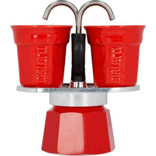 Bialetti Caviar Bialetti Bialetti Caviar Mini Express red 2tz + 2 cups