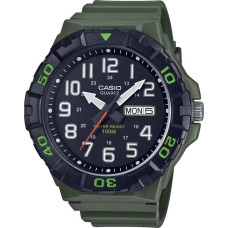 Casio Zegarek Casio Zegarek marki Casio model MRW-210H-3A kolor Zielony. Akcesoria męski. Sezon: Cały rok NoSize