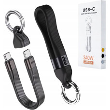 Ecobox KABEL 240w TYP-C DO TYP-C SMYCZ WISIOREK DO TELEFONU CZARNY
