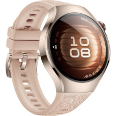 Huawei Watch 5 42mm (Soc-L29L), beige smartwatch, beige composite strap, stainless steel case