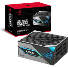 Asus ROG Thor 1000W Platinum III, PC power supply black, 1x 12 pin high power GPU, 4x PCIe, cable management, 1000 watts