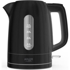 Adler Kettle | AD 1380b | Electric | 2200 W | 1 L | Polypropylene | 360&deg; rotational base | Black