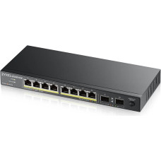 Zyxel GS1100-10HP v2 Ne-valdomas Gigabit Ethernet (10/100/1000) Maitinimas per Eternetą (PoE) Juoda