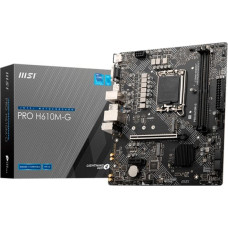 MSI PRO H610M-G pagrindinė plokštė Intel H610 LGA 1700 „micro ATX“