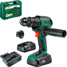 Bosch DIY & Garden Cordless Drill AdvancedDrill 18V-80 QuickSnap green/black, 2x Li-ion battery 2.5Ah, POWER FOR ALL ALLIANCE