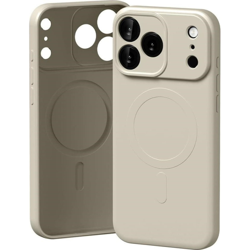 Mercury Goospery Etui Mercury Semi-Silicone MagSafe do iPhone 17 Pro Max kamienny