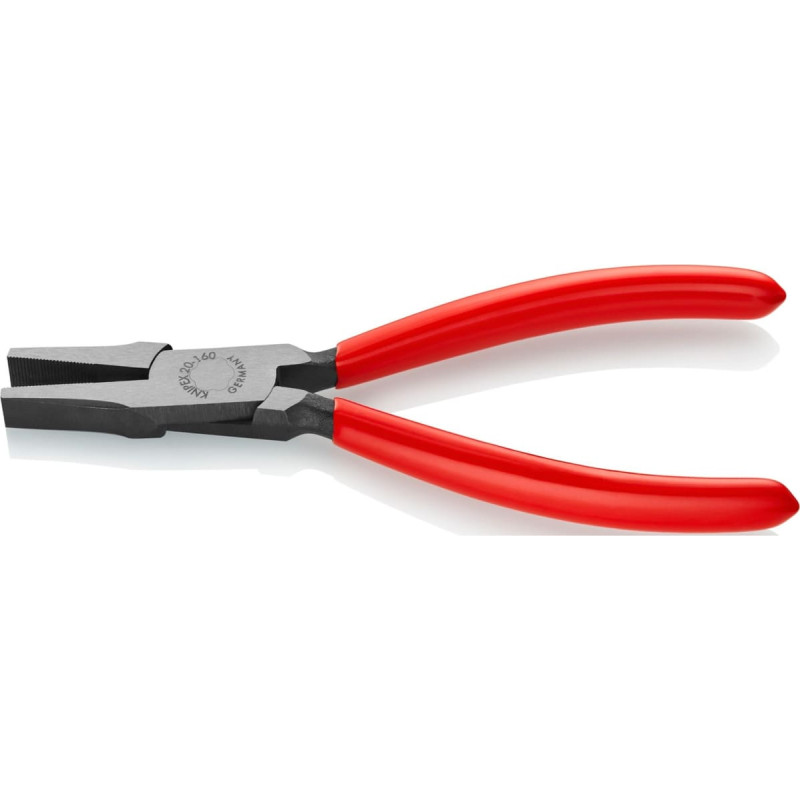 Knipex flat-nose pliers 20 01 160 (red, serrated grips)
